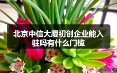 北京中信大厦初创企业能入驻吗有什么门槛