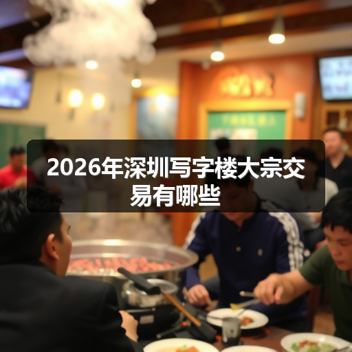 2026年深圳写字楼大宗交易有哪些 正文配图